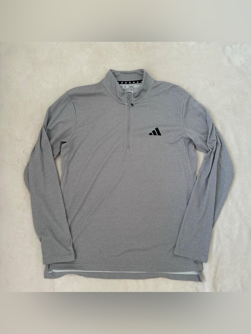 Grey Men's Adidas AEROREADY Quarter Zip